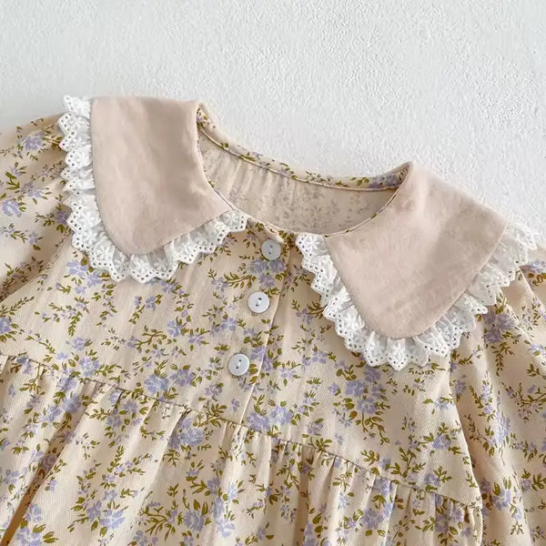Autumn Baby Girls Dress – Long-Sleeve Floral Princess Dress