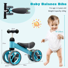Baby Balance Bike 4 Wheels for Toddlers