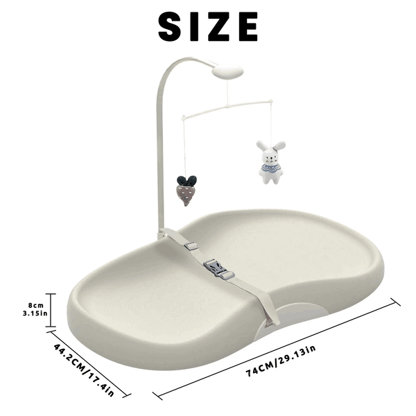 Baby Changing Pad with Toy Tray & Safety Belt