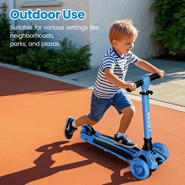 Baby Scooter with LED Wheels & Adjustable Height