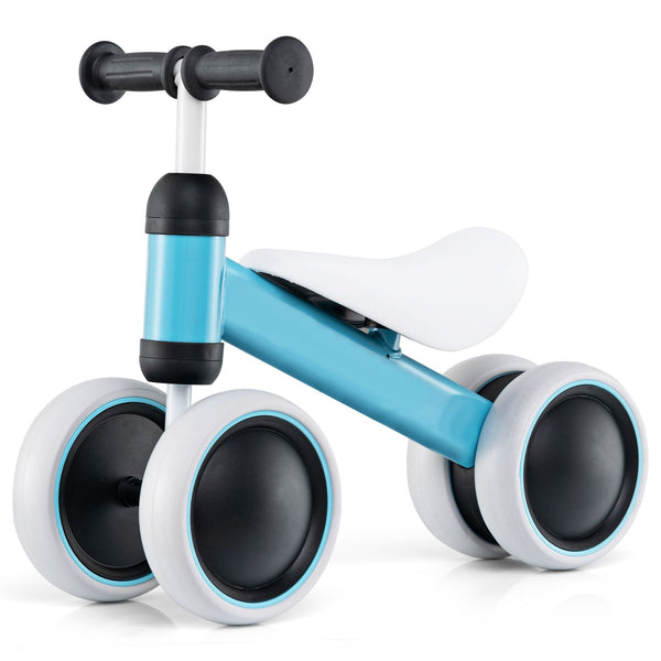 No Pedal Baby 4 Wheels Balance Bike with Non-Slip Handlerbar