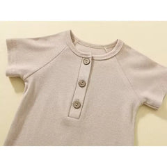 Cotton Baby Romper for Summer – Short-Sleeve Infant Jumpsuit