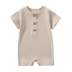 Cotton Baby Romper for Summer – Short-Sleeve Infant Jumpsuit