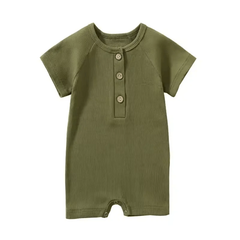 Cotton Baby Romper for Summer – Short-Sleeve Infant Jumpsuit
