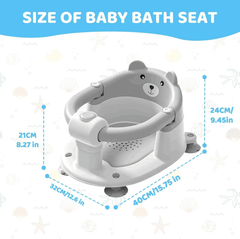 Cute Bear Baby Bath Seat for 6 Months Plus