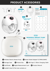 Wearable Electric Breast Pump with 4 Modes & 36 Suction Levels