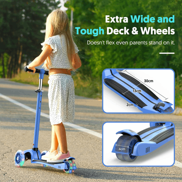 Foldable Children Scooter with Flash Wheels
