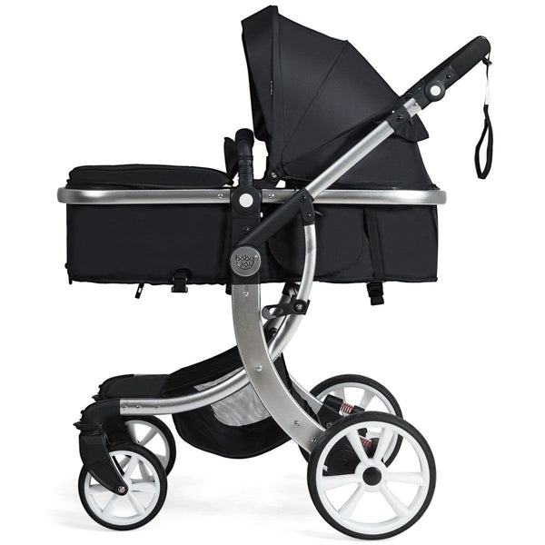 Costway 2-in-1 Foldable Baby Stroller with Rain Cover & Mosquito Net - 0-3 Years