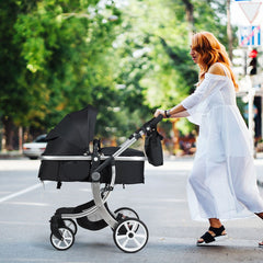 2 in 1 Foldable Baby Stroller with Rain Cover and Mosquito Net