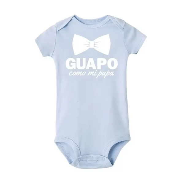 Funny Spanish Baby Romper – "Guapo Como Mi Papa" Newborn Bodysuit