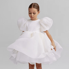 Girls Princess Party Dress – Lace Tulle Flower Pageant Gown