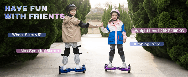 Hoverboards for Kids 6.5 Inch with Bluetooth & LED Lights