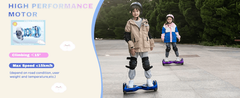 Hoverboards for Kids 6.5 Inch with Bluetooth & LED Lights