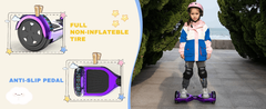 Hoverboards for Kids 6.5 Inch with Bluetooth & LED Lights