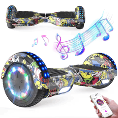 Hoverboards for Kids 6.5 Inch with Bluetooth & LED Lights