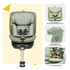 Jovikids Ranger 360° Swivel I-Size Support Leg Baby Car Seat 40-150Cm