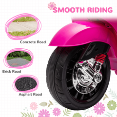 Kids Electric Vespa Bike 12V with Training Wheels