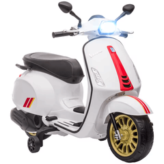 Kids Electric Vespa Bike 12V with Training Wheels