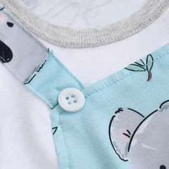 Koala Print Baby Romper – Summer Short-Sleeve Newborn Jumpsuit