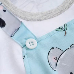 Koala Print Baby Romper – Summer Short-Sleeve Newborn Jumpsuit