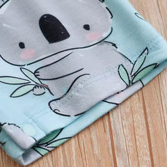 Koala Print Baby Romper – Summer Short-Sleeve Newborn Jumpsuit