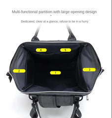 Large Capacity Diaper Bag – Mommy Nappy Backpack with Changing Mat