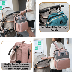 Large Capacity Mommy Bag – Lightweight Backpack with Folding Crib Bed