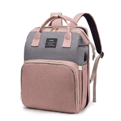 Large Capacity Mommy Bag – Lightweight Backpack with Folding Crib Bed