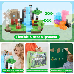 RUIYOROT Magnetic Building Blocks | STEM Construction Set for Kids 3–12