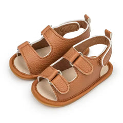 Meckior Summer Baby Shoes – PU Leather Anti-Slip Sandals for Infants