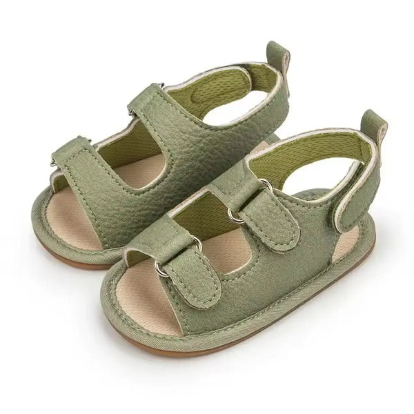 Meckior Summer Baby Shoes – PU Leather Anti-Slip Sandals for Infants