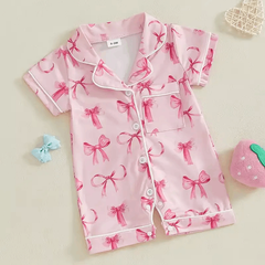 Newborn Summer Baby Romper – Short-Sleeve Printed Jumpsuit