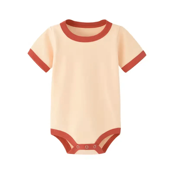 Organic Cotton Baby Romper – Colorful Summer Short-Sleeve Jumpsuit
