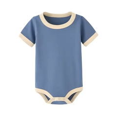 Organic Cotton Baby Romper – Colorful Summer Short-Sleeve Jumpsuit
