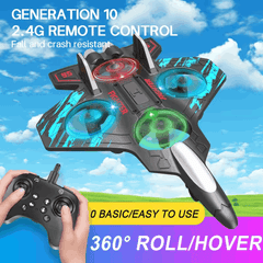 Remote Control Glider Airplane – 2.4G Stunt Foam Fighter Jet Toy