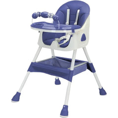 Foldable Baby High Chair 6 Months Plus with Toy Rack