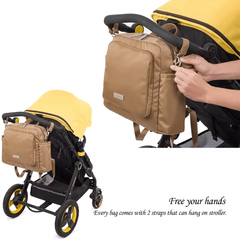 Soboba 2025 Large Capacity Diaper Backpack – Waterproof Travel Bag with Changing Pad