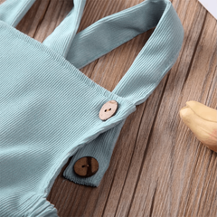 Summer Baby Dungarees – Unisex Corduroy Sleeveless Romper