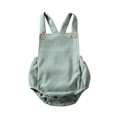 Summer Baby Dungarees – Unisex Corduroy Sleeveless Romper