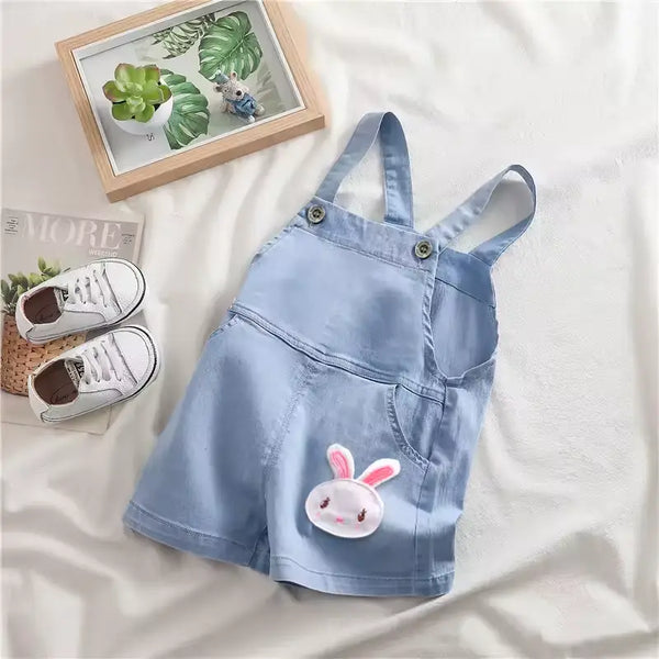 Summer Baby Romper – Denim Shorts Jumper for Toddlers