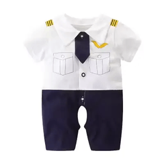 Summer Baby Romper – Long-Sleeve Cotton Jumpsuit for Newborns
