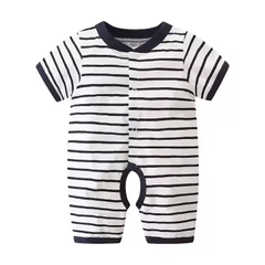 Summer Baby Romper – Long-Sleeve Cotton Jumpsuit for Newborns