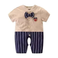 Summer Baby Romper – Long-Sleeve Cotton Jumpsuit for Newborns