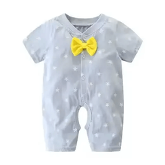 Summer Baby Romper – Long-Sleeve Cotton Jumpsuit for Newborns