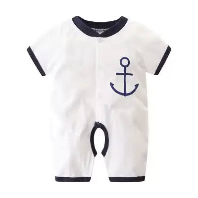 Summer Baby Romper – Long-Sleeve Cotton Jumpsuit for Newborns