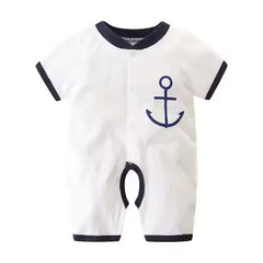 Summer Baby Romper – Long-Sleeve Cotton Jumpsuit for Newborns