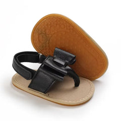 Summer Baby Shoes for Girls – Cute Bow Sandals with Anti-Slip Sole