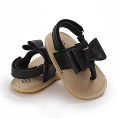 Summer Baby Shoes for Girls – Cute Bow Sandals with Anti-Slip Sole