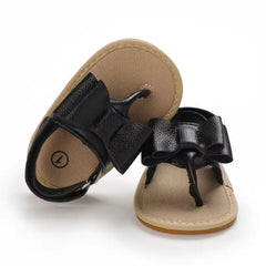 Summer Baby Shoes for Girls – Cute Bow Sandals with Anti-Slip Sole