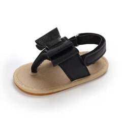 Summer Baby Shoes for Girls – Cute Bow Sandals with Anti-Slip Sole
